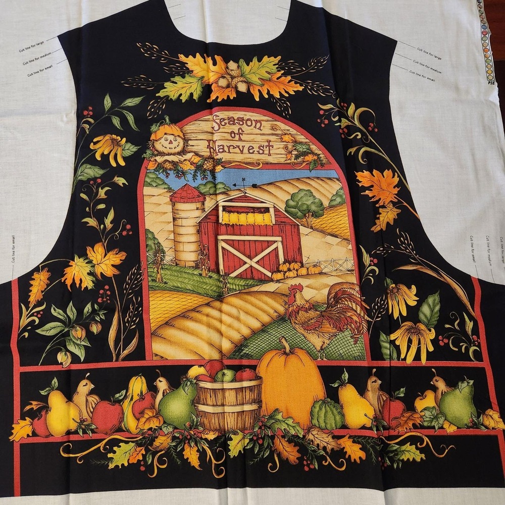 Leslie Beck Season of Harvest Fabric Vest Panel VIP Cranston Autumn Fall DIY NEW